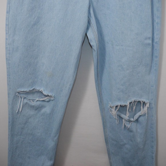 Asos Tall Ripped High Rise Mom Jeans Size W30L36 - Picture 3 of 12